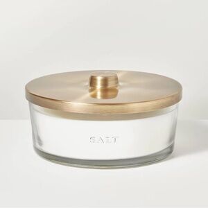 5-Wick Clear Glass SALT Knob-Lid Jar Candle 28oz - Hearth & Hand w/ Magnolia